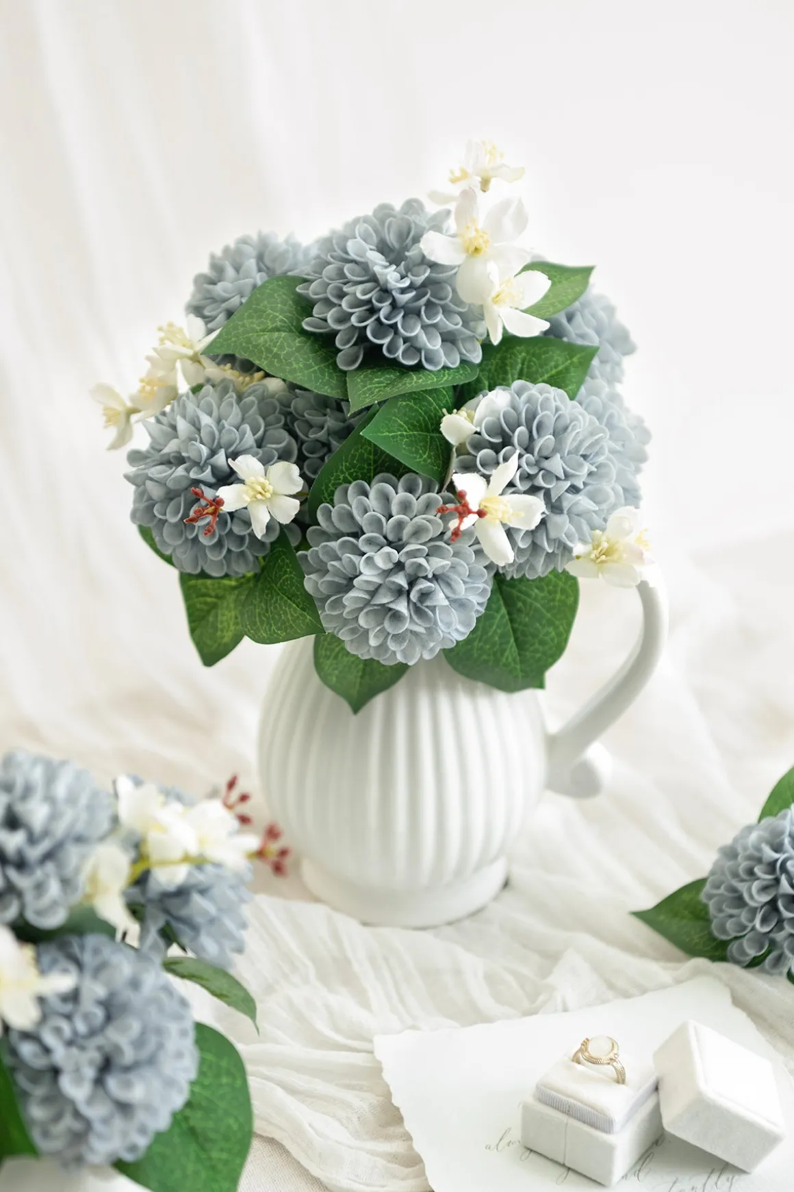 2.5" Foam Dahlia with Stem