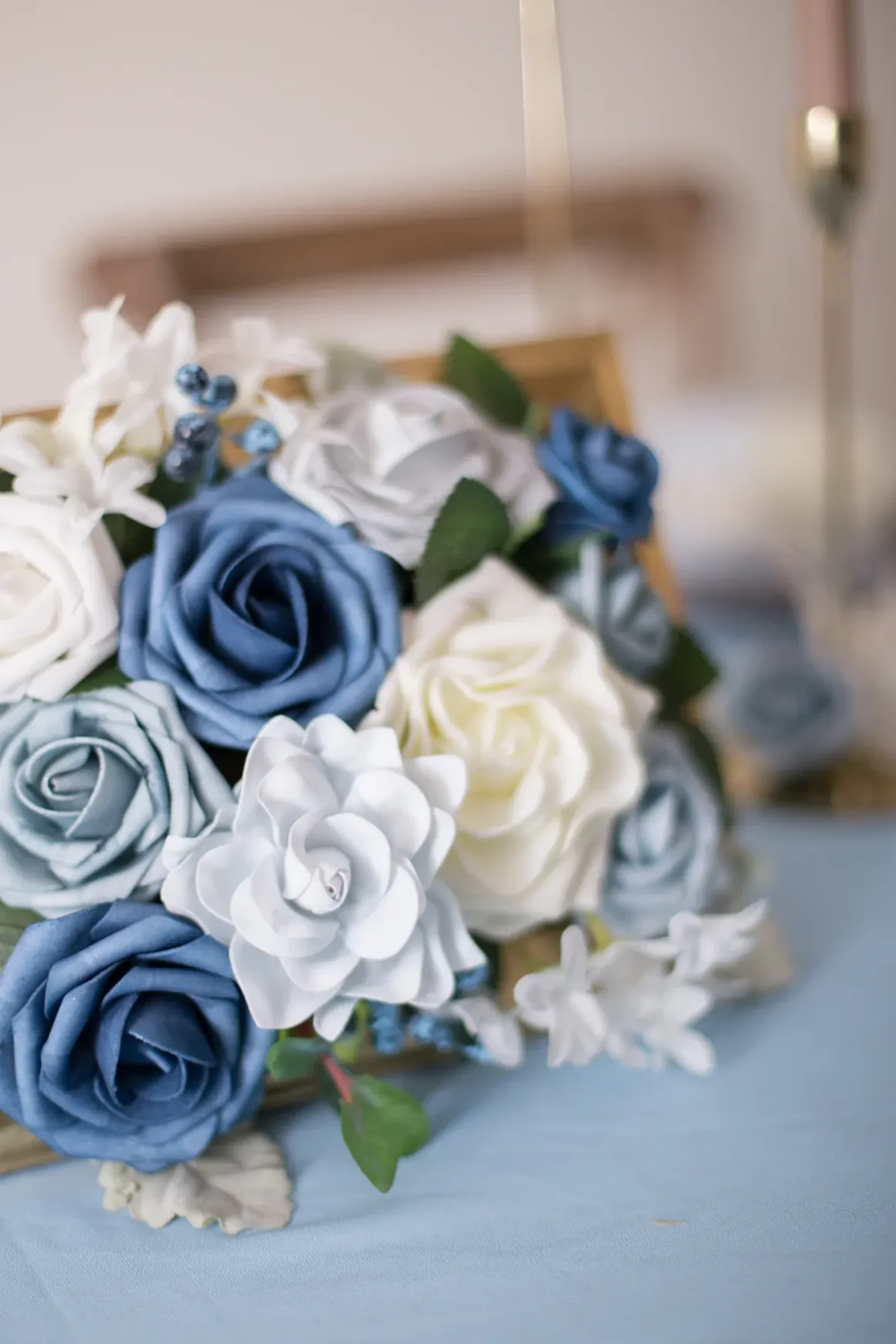 2.7" Foam Gardenia with Stem