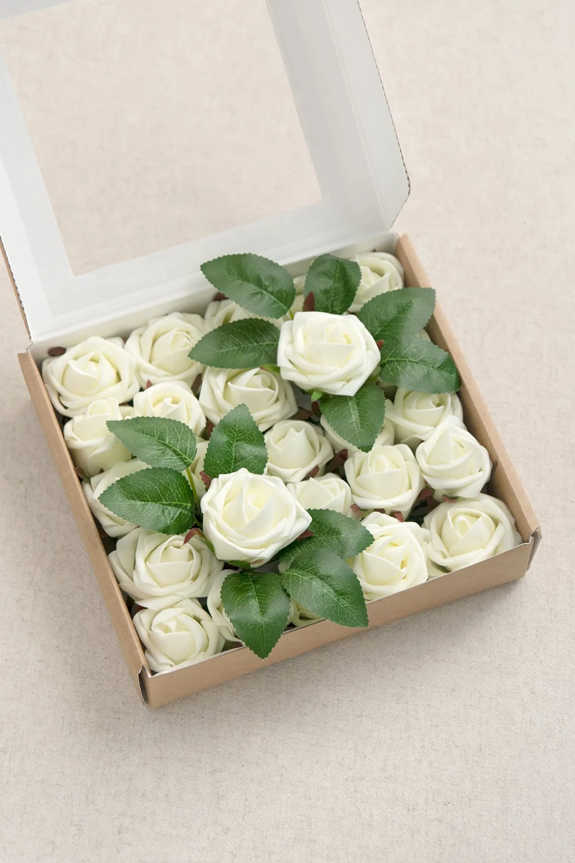 1.5"-2" Foam Rosebud & Petite Rose with Stem