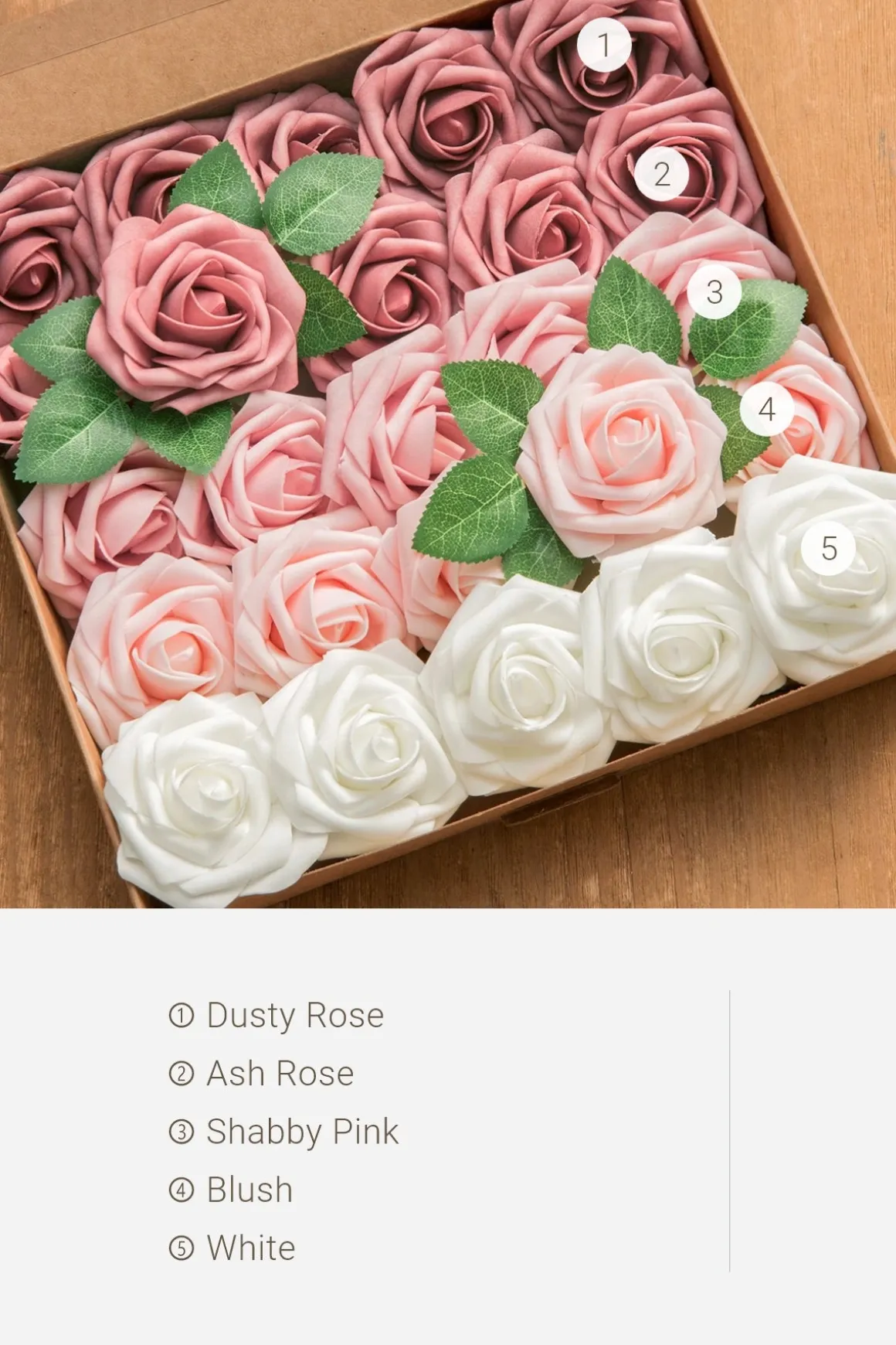 3" Foam Rose with Stem