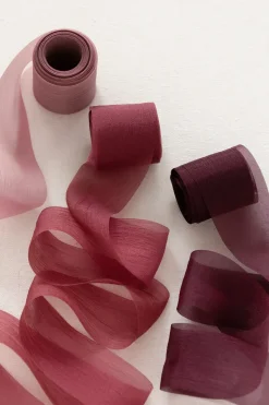 Frayed Edge Chiffon Ribbons 1.5