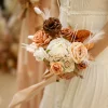 Free-Form Bridesmaid Bouquets in Rust & Sepia (Set of 4)