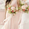 Free-Form Bridesmaid Bouquets in Garden Blush (Set of 4)