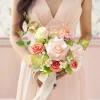 Free-Form Bridesmaid Bouquets in Garden Blush