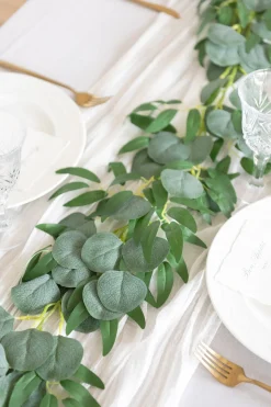 6ft Eucalyptus and Willow Leaf Greenery Garland