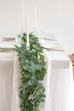 6ft Eucalyptus and Willow Leaf Greenery Garland