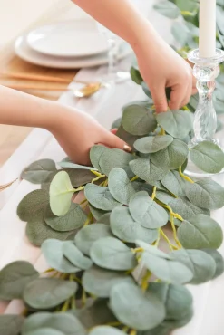 5.9ft Eucalyptus Leaf Greenery Garland | Clearance