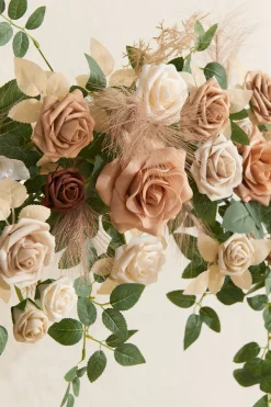 6.5ft Flower Garland in Beige & Sage | Clearance