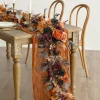 6ft Flower Garland in Black & Pumpkin Orange | Clearance