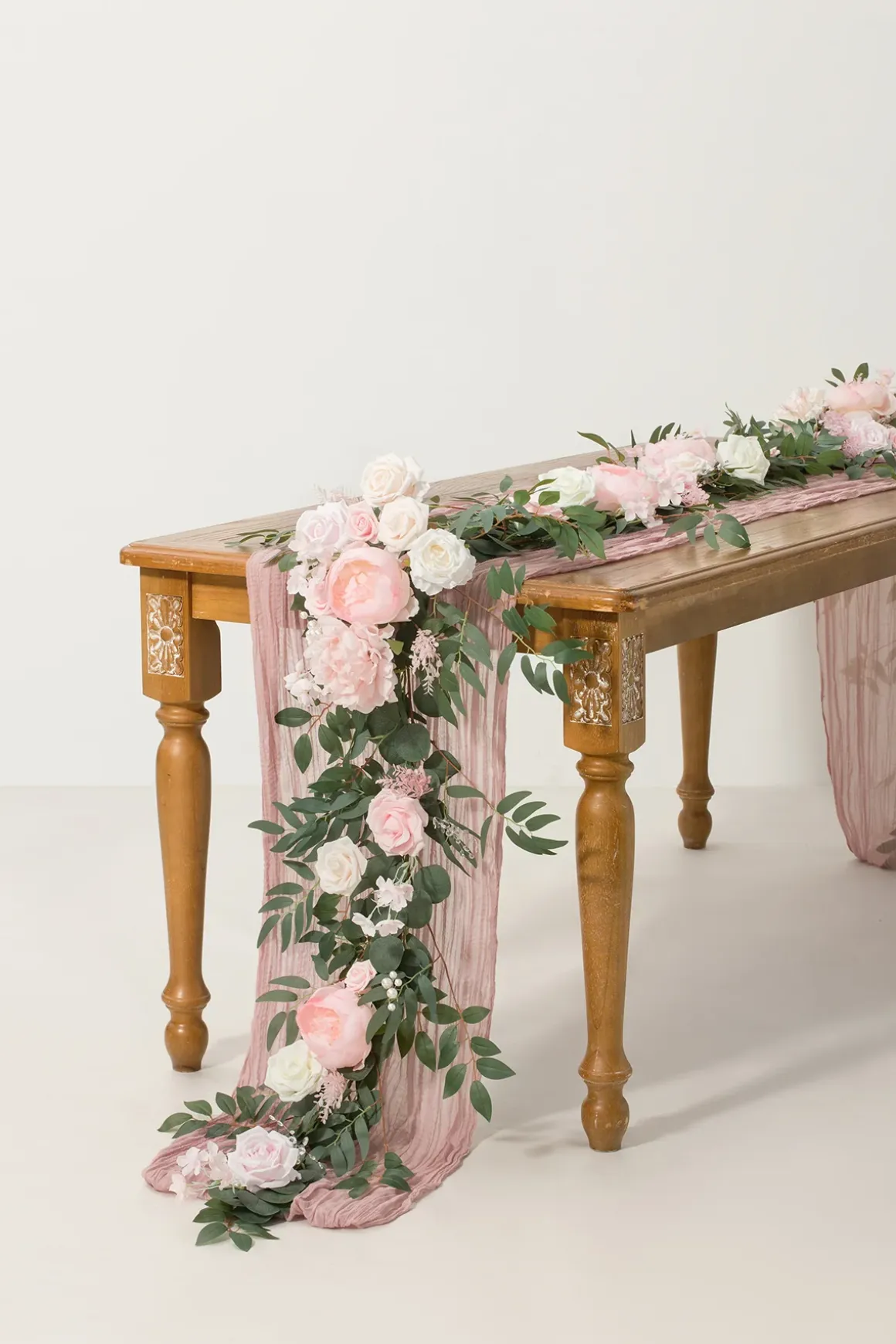 6ft Flower Garland in Blush & Cream