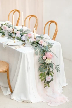6ft Flower Garland in Blush & Cream