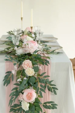 6ft Flower Garland in Blush & Cream