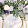 6ft Flower Garland in Lilac & Gold