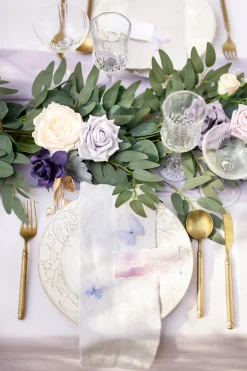 6ft Flower Garland in Lilac & Gold