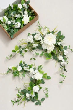 6ft Flower Garland in May Lily & Olive | Clearance
