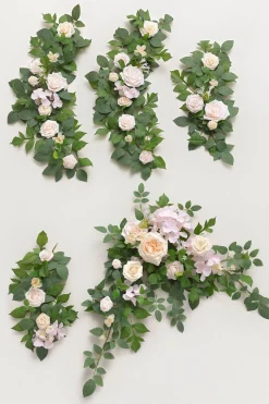 6ft Flower Garland in Powder Pink & Cream