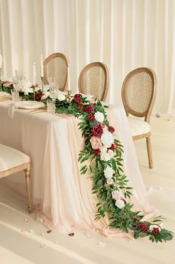 6ft Flower Garland in Romantic Marsala