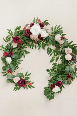 6ft Flower Garland in Romantic Marsala