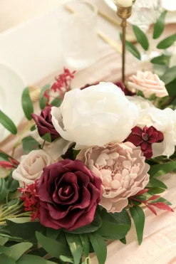 6ft Flower Garland in Romantic Marsala