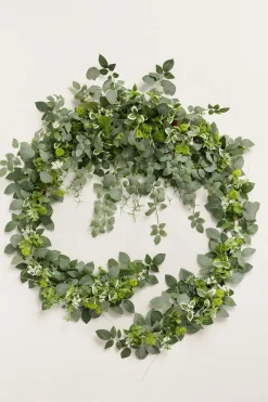 9ft Flower Garland in Sage & Green