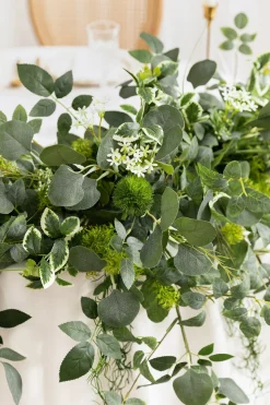 9ft Flower Garland in Sage & Green