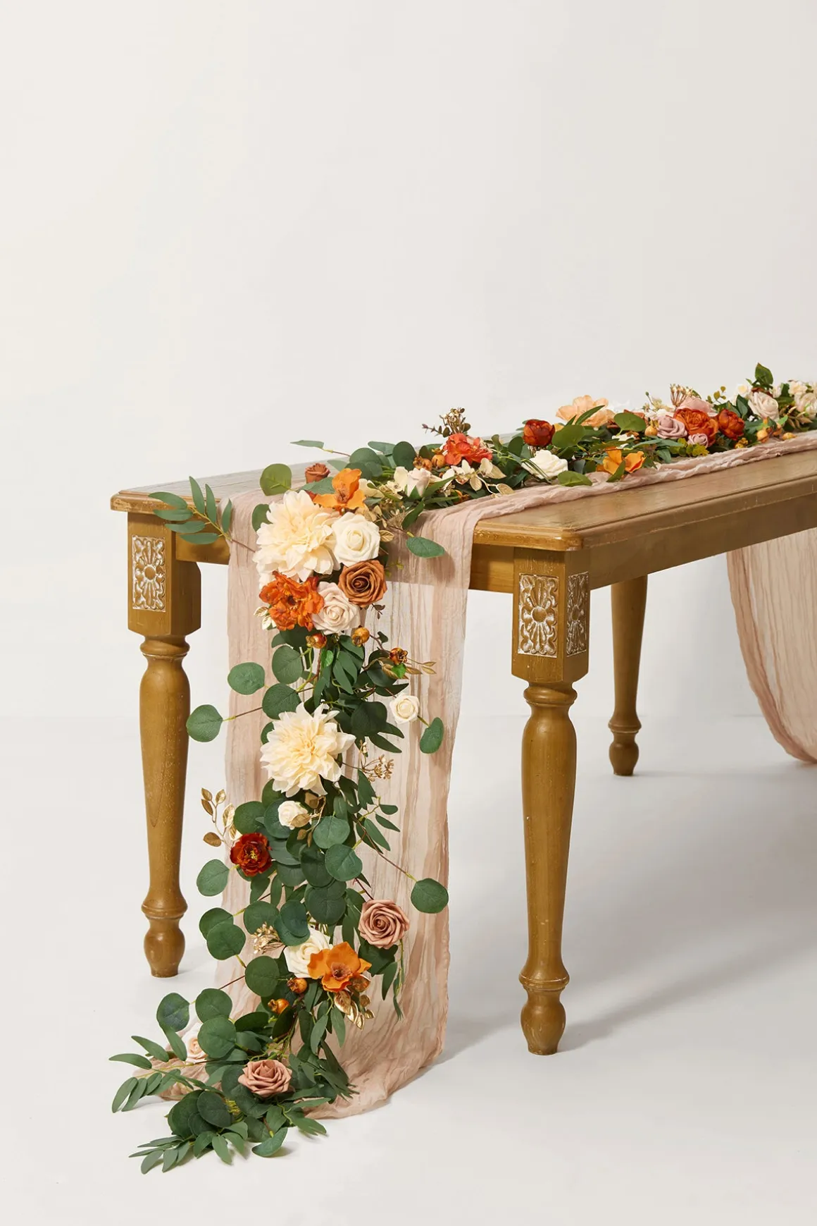 6ft Flower Garland in Sunset Terracotta | Clearance