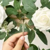 6.5ft Flower Garland in White Sage & pink (6.5ft )