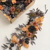 2ft Flower Garlands in Black & Pumpkin Orange