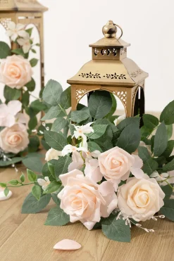 2ft Flower Garlands in Blush & Cream