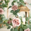 1.8ft Flower Garlands in Dusty Rose & Cream