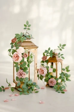 1.8ft Flower Garlands in Dusty Rose & Cream