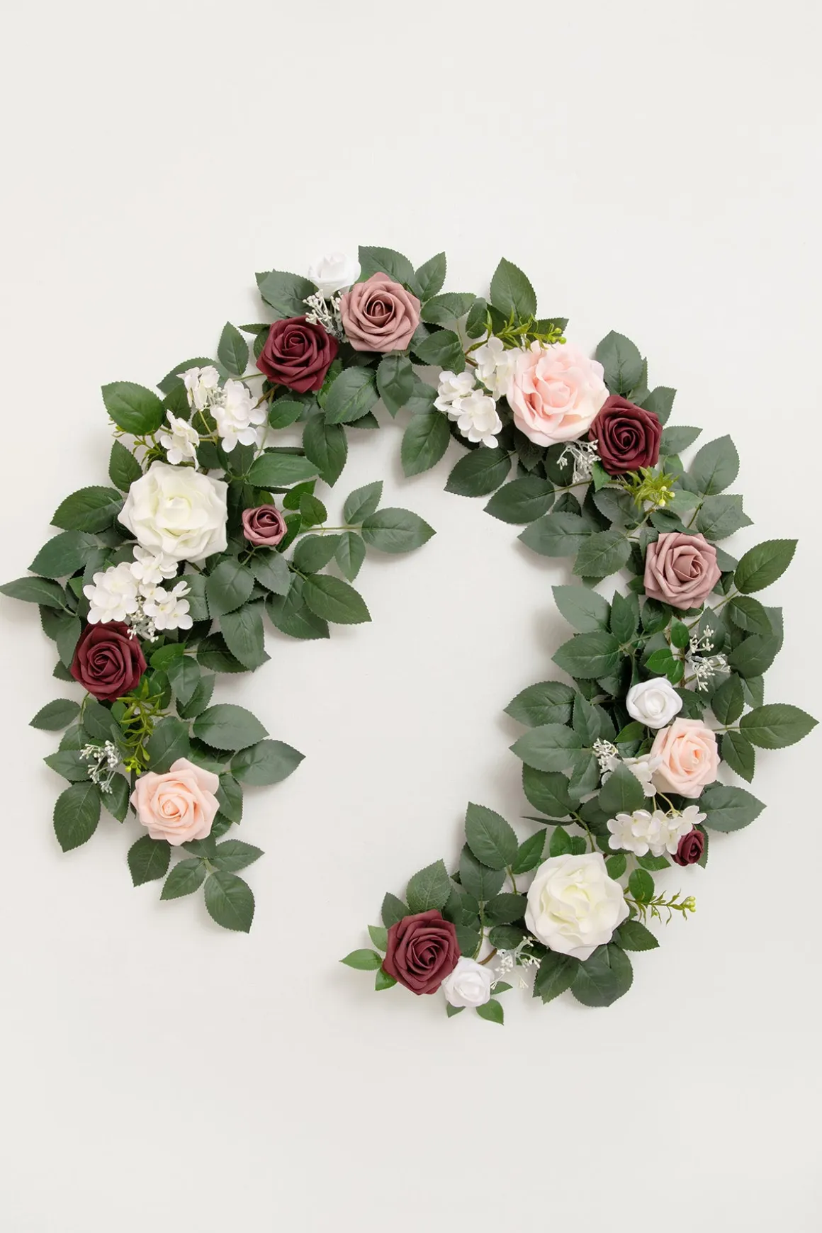 5ft Flower Garlands in Dusty Rose & Cream