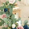 2ft Flower Garlands in Dusty Rose & Navy