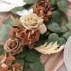 5ft Flower Garlands in Earth Brown & Tawny Beige