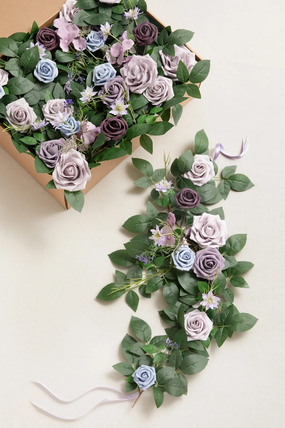 2ft Flower Garlands in Ethereal Purple Dream | Clearance
