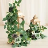 2ft Flower Garlands in Forest Green & Gold | Clearance