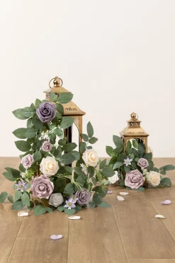 2ft Flower Garlands in Lilac | Clearance