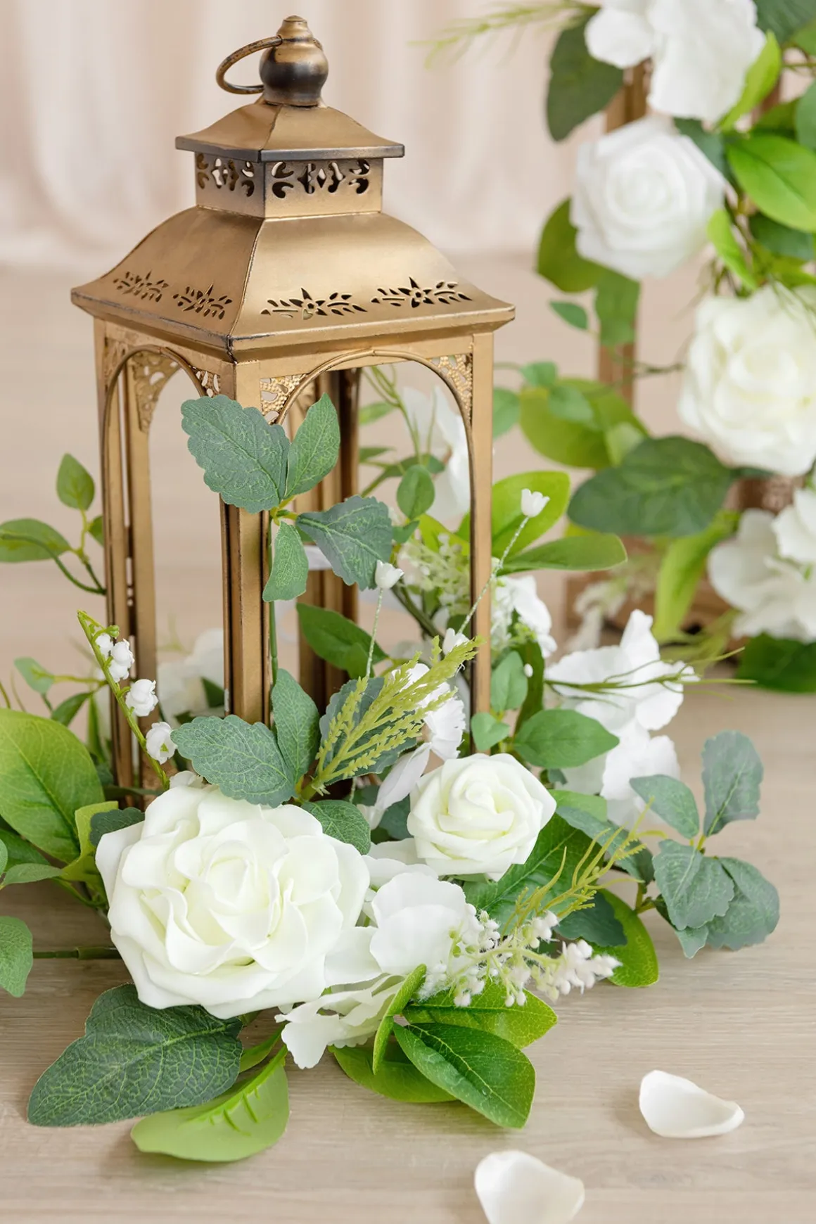 2ft Flower Garlands in May Lily & Olive