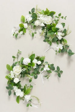 2ft Flower Garlands in May Lily & Olive