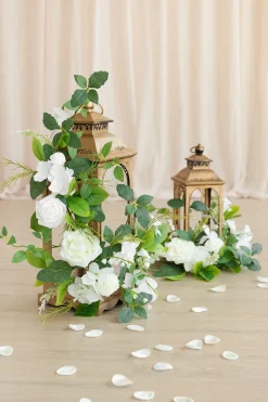 2ft Flower Garlands in May Lily & Olive