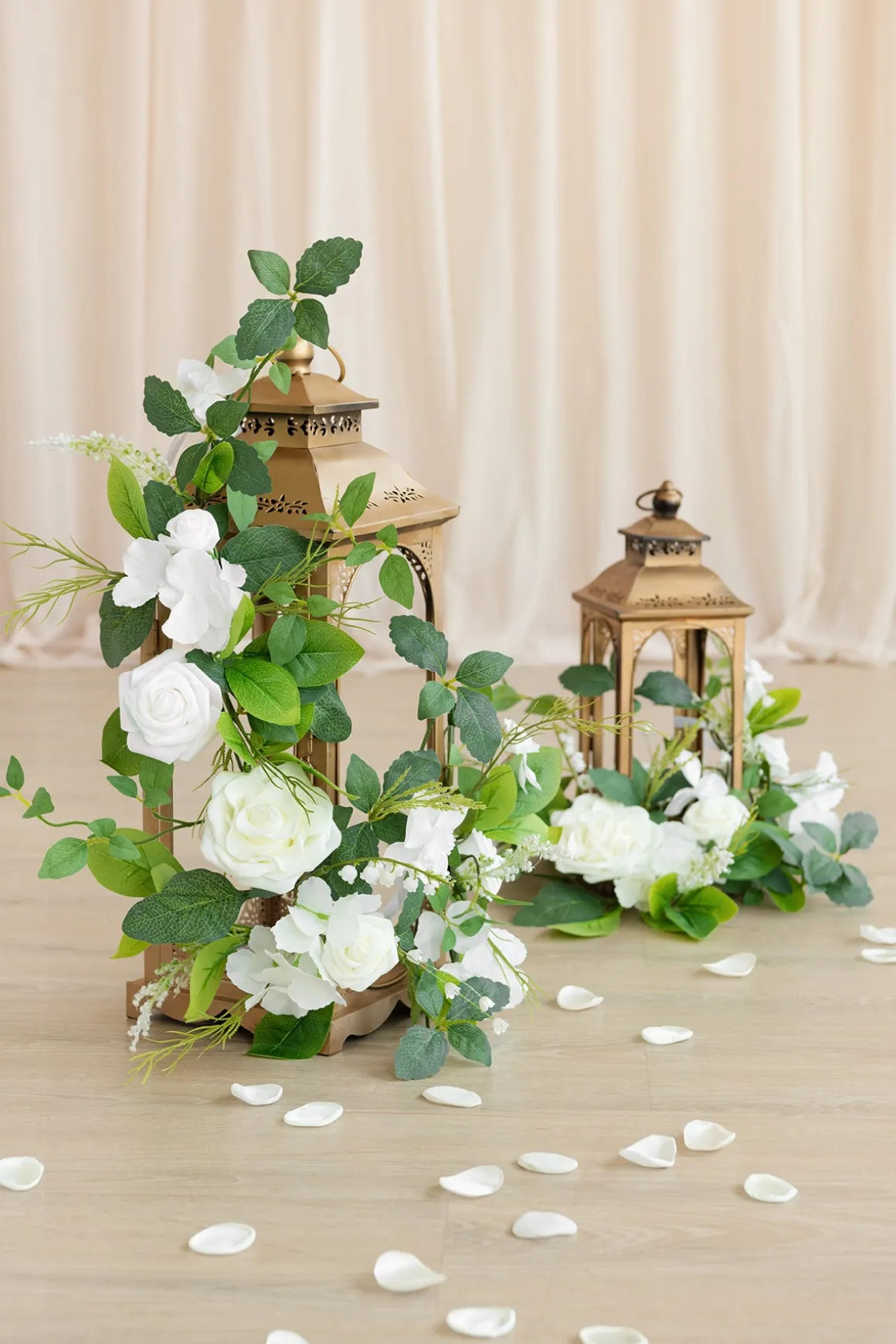 2ft Flower Garlands in May Lily & Olive