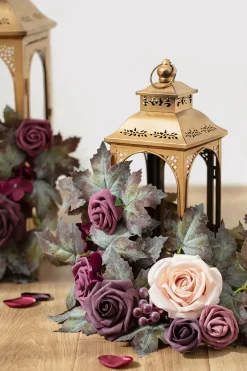 2ft Flower Garlands in Plum Velvet Wedding | Clearance