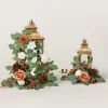 2ft Flower Garlands in Sunset Terracotta & Green | Clearance