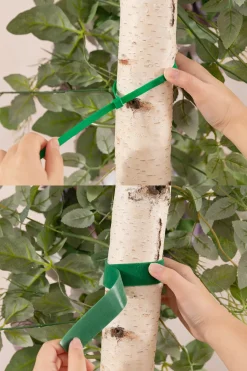 6.5ft Flower Garland with Hanging Vines in Lilac & White | Clearance