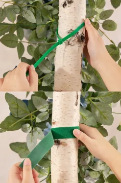 6.5ft Flower Garland with Hanging Vines in Dusty Blue & Dutch Blue | Clearance