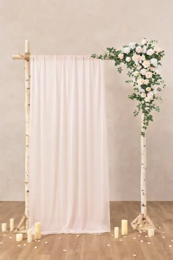 6.5ft Flower Garland with Hanging Vines in Blush & Cream | Clearance