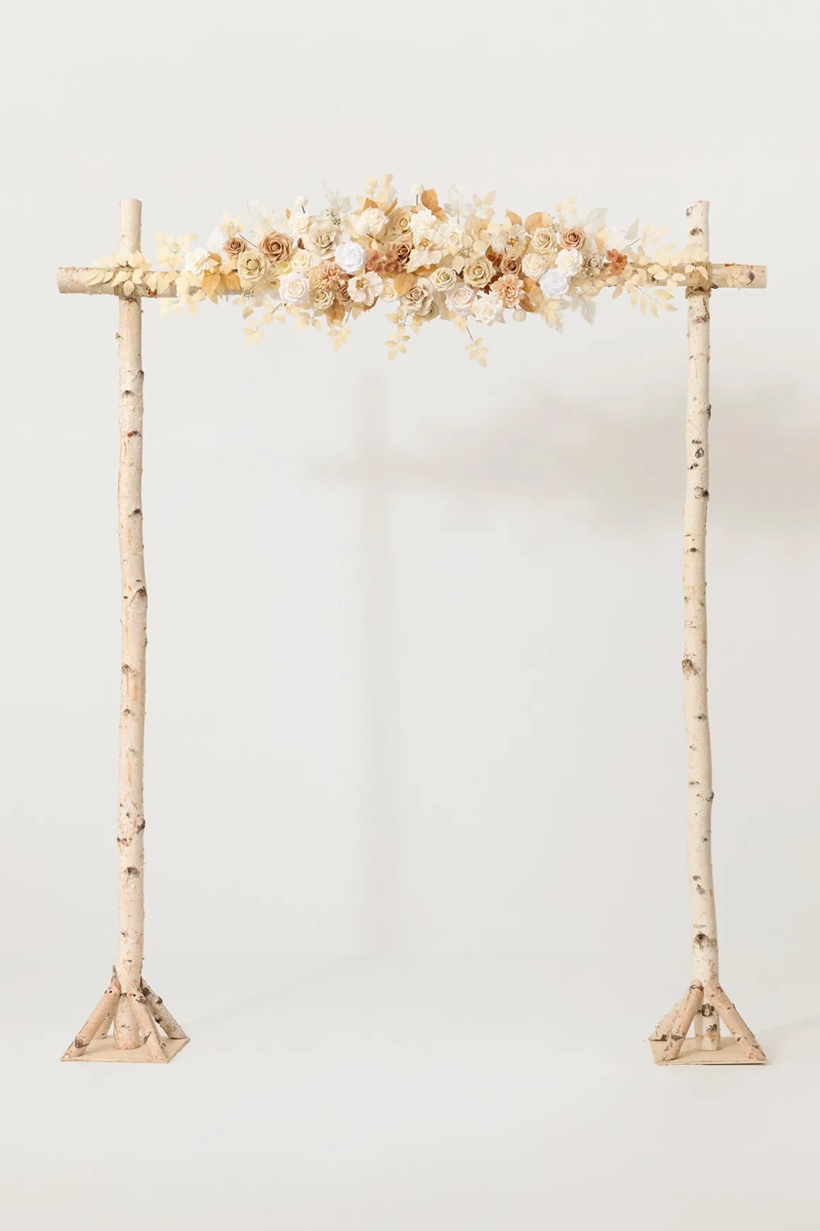 6.5ft Flower Garland with Hanging Vines in White & Beige | Clearance
