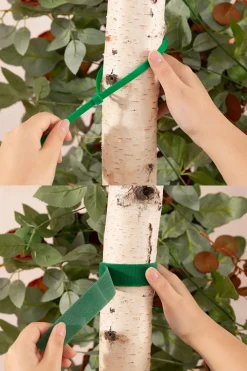 6.5ft Flower Garland with Hanging Vines in Caramel & Burnt Orange | Clearance