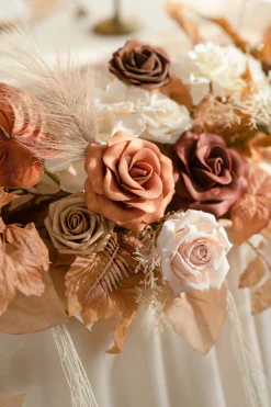 9ft Head Table Flower Garland in Rust & Sepia | Clearance
