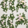 9ft Head Table Flower Garland in Powder Pink & Cream